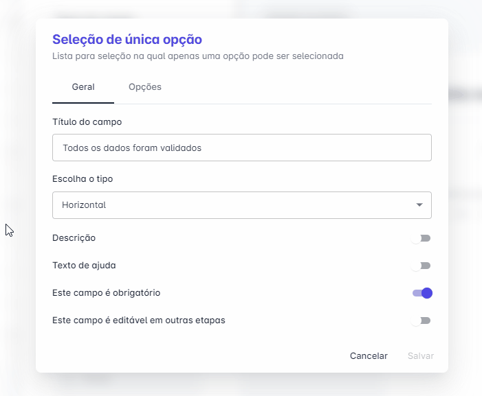 Opções - Campos de seleção.gif